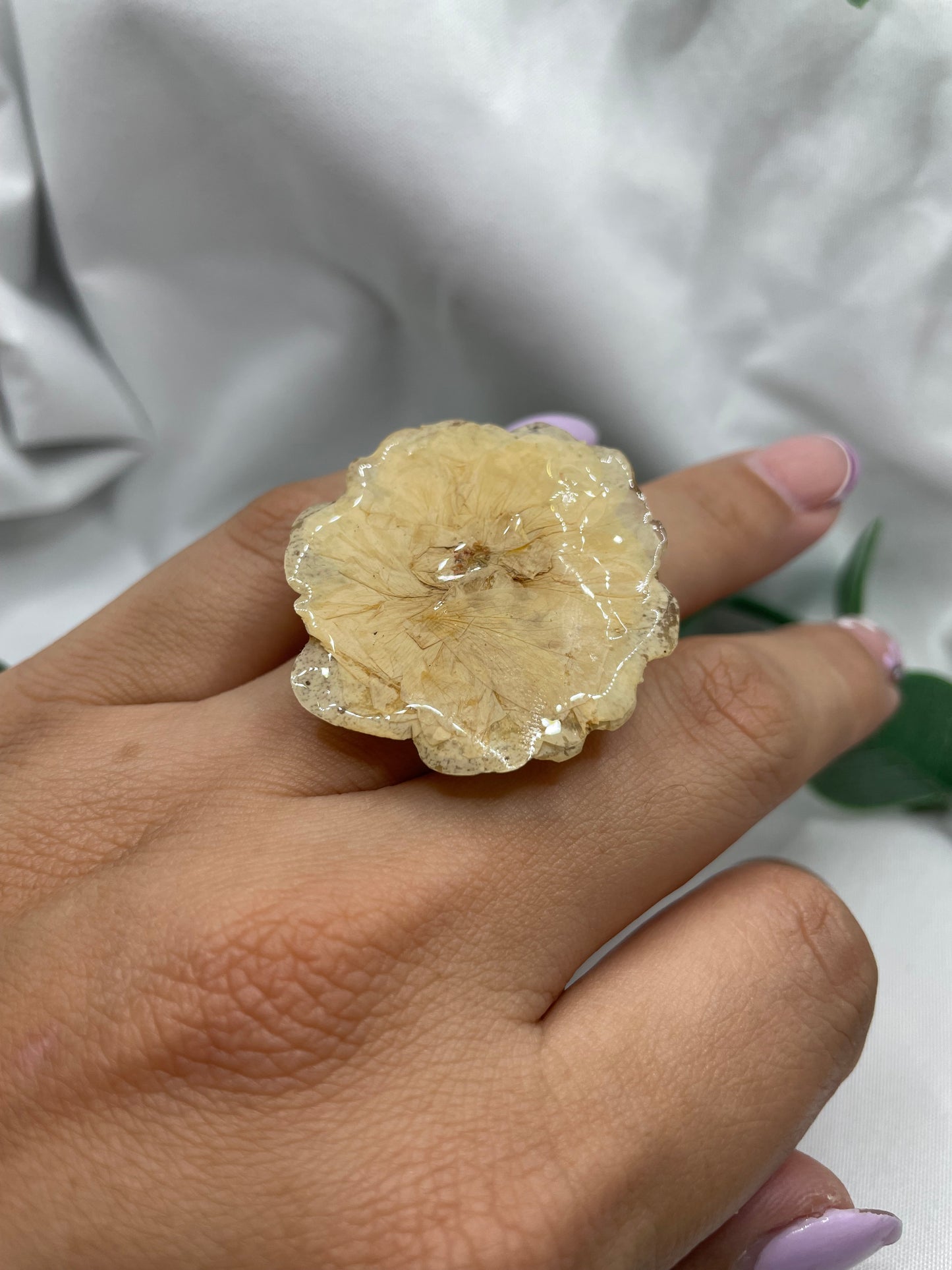 Rose White Ring
